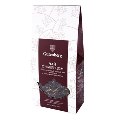 Изображение Чай Gutenberg черный Чабрец, 100 гр