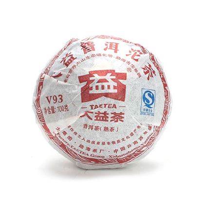 Изображение Чай Шу пуэр " V93" фабрика Менхай Даи сбор 2011г. 101 (уп. 5 шт*100гр)  (то ча)