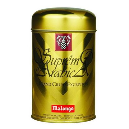 Изображение Кофе Malongo молотый Супремо Арабика (золотая банка) 250 гр.