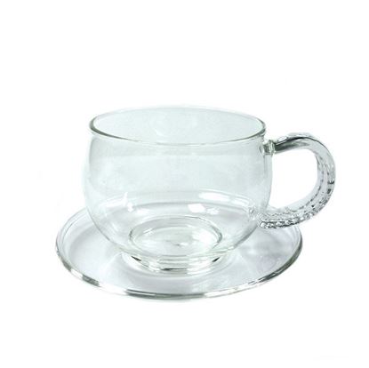 Изображение Чайная пара "Циния" из жаропрочного стекла. Объем 150 мл.