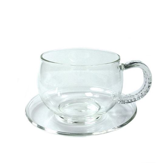 Изображение Чайная пара "Циния" из жаропрочного стекла. Объем 150 мл.