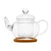 Изображение Чайник стеклянный "Нарцисс" с заварочной колбой, пробковой подставкой и пружинкой- фильтром в носике,350 мл., дно d50 мм.
