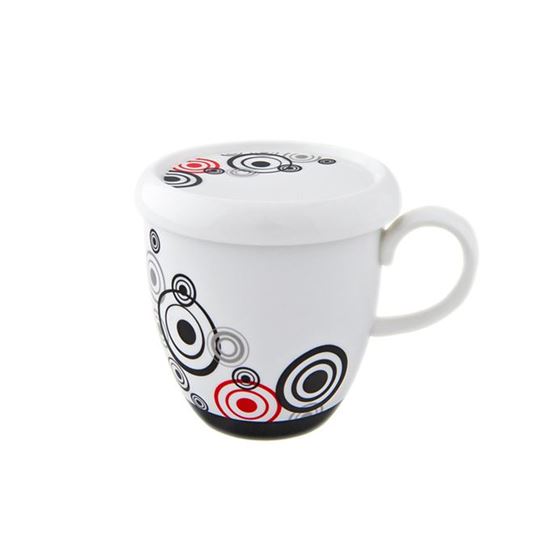 Изображение Кружка с крышкой и ситечком "Калипсо", объём 350 мл