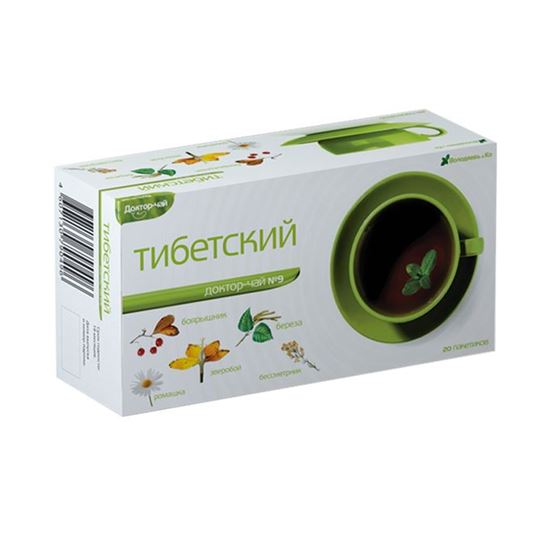 Изображение Володяев и Ко. Фиточай № 9 "Тибетский" (20 пакетиков по 2 гр)