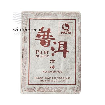 Изображение Чай китайский  элитный шу пуэр "8012"  Фабрика  Хуннань Ти Компани сбор 2008 г  50 гр (кирпич)