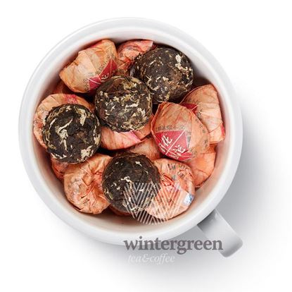 Изображение Чай Gutenberg китайский элитный шу пуэр прессованный мини- точа с хризантемой