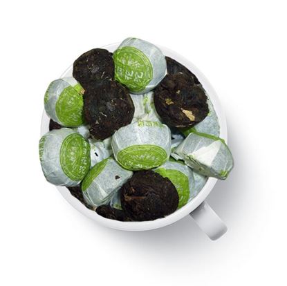 Изображение Чай Gutenberg китайский элитный шу пуэр прессованный мини- точа с жасмином