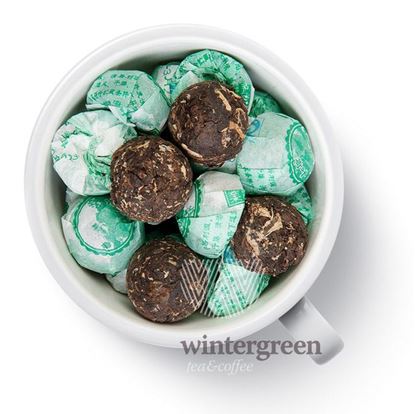 Изображение Чай Gutenberg китайский элитный шу пуэр прессованный мини- точа с лотосом