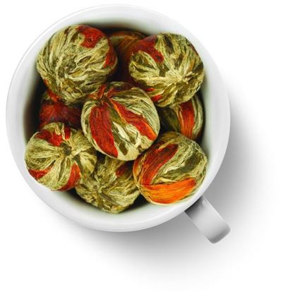 Изображение Китайский элитный чай Gutenberg Бай Юй Лянь (Белый лотос благоденствия) шарик с цветком лилии