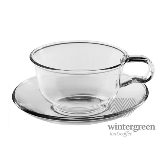 Изображение Чайная пара "Мимоза"из жаропрочного стекла.  Объем 150 мл.